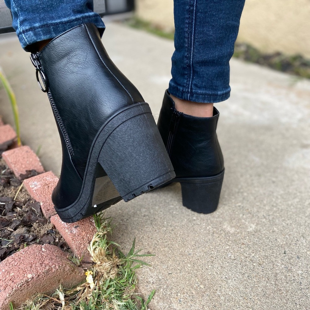 Women Faux Suede Booties - Picture 5 of 5